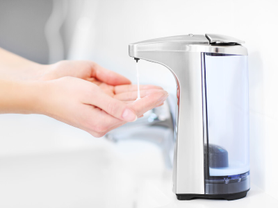 洗手液感应器电子密封胶案例，聚力胶水绝缘抗震动为您解决粘接难题